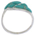 Sterling Silver Turquoise Southwest Ring Size 5-1/4 WX40924